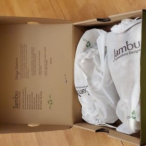 Jambu Ocean City Sandals - size 9.5 - white/grey/tan